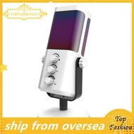 [TopFashion] RGB Gaming Microphone USB-C with Noise Cancellation Monitoring for Streaming/Recording/