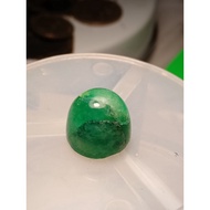 BATU ZAMRUD COLOMBIA 7.75 CARAT  Natural Emerald Zamrud ROUND Cut Gemstone .+ IKAT CINCIN
