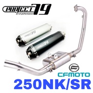 Project79 Exhaust CF Moto NK250/250SR Full System Piping Stainless Steel Muffler Ekzos Manifold CFMO