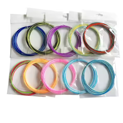 Colorful Rainbow Badminton String Durable High Elastic Badminton Racket String Professional Training