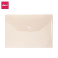Túi file đựng tài liệu A4 Deli nhiều màu, clear bag bìa đựng tài liệu lưu trữ hồ sơ giấy tờ