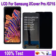 จอแสดงผล LCD ดั้งเดิมสำหรับ Samsung Galaxy X Cover Pro G715FN ชิ้นส่วนจอสัมผัสแอลซีดีของเครื่องแปลงด