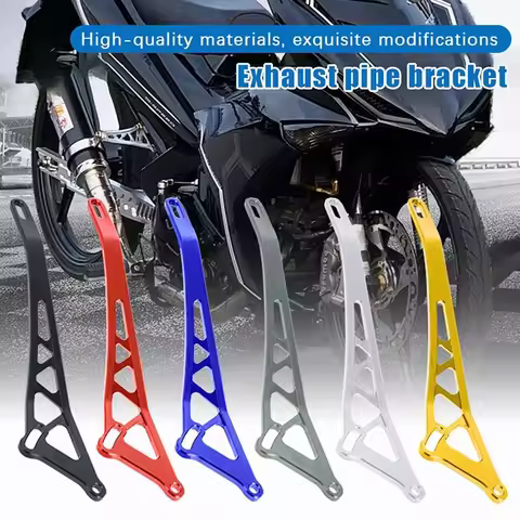 Motorcycle Aluminum Alloy Exhaust Hanger Bracket for Y15 LC135 Support Holder Slim Design Stable Fit