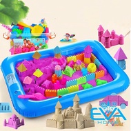 Kinetic Sand Toy Set for Kids with Float and Storage Box