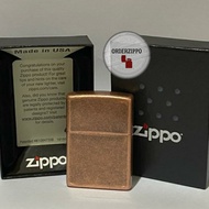 ZIPPO ORIGINAL REG ANTIC COPPER 301FB ( CASE ONLY )