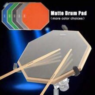 8-Inch Double-Sided Triple-Layer Silent Drum Practice Pad - Rubber Mute Pad For Drum Kit Beginners