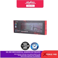 XTRIKE ME GK-980 MECHANICAL GAMING KB -104-KEY 2 COLOR BACKLIGHT/1.5M CABLE, Keys:104, Cable Length: