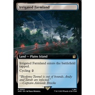 WHO_504 Irrigated Farmland Extended Art EA BL MTG Magic: The Gathering: Doctor Who Rare