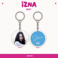 GANTUNGAN Keychain IZNA BEEP REVERSIBLE KEYCHAIN KPOP IDOL KEYCHAIN UNOFFICIAL SAEBI