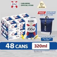 [TWIN PACK] 1664 Blanc Beer Can Premium Wheat Beer 5.0% Alcohol (320ml x 24)