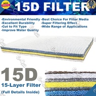 JTC Aquarium 15D Filter Pad (acc)(flt) Reusable Aquarium Filter Media Filter Sponge