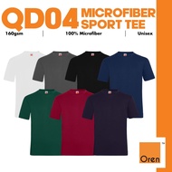 Jersey Tshirt Microfiber Plain Roundneck jenama oren sport