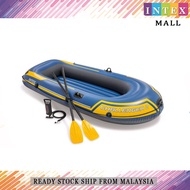 INTEX Challenger 3 Boat Set Inflatable Boat Fishing Boat PVC Rubber with Paddles Pump Bot Angin Bot 