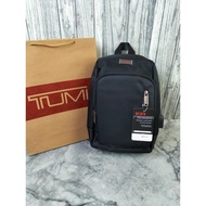 HITAM Tumi Black Canvas Men's BODYBAG Bag