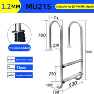 บันไดสระน้ํา บันไดสระว่ายน้ำบันได 304บันไดสแตนเลสกันลื่น กันสนิม Swimming Pool Ladder 2/3/4 Steps สํ