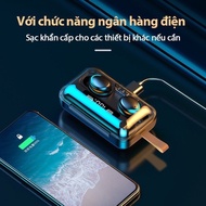 Tai Nghe Bluetooth Không Dây AMOI F9 PRo Kiêm Sạc Dự Phòng 2000 mAh - Tai Nghe Bluetooth Mini Tai Ng