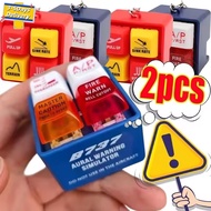 [3-5 Days Arrive]1/2 Pcs Portable Aviation Warning Simulator Keychain - Durable Plastic with Battery