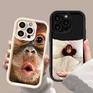 Funny Monkey Pattern Case Xiaomi 15T 14T 13T 11T Pro POCO X7 X6 M6 Pro C65 C75 C61 Silicone Case