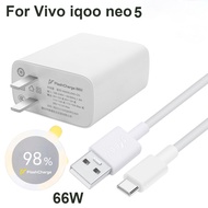 Original For vivo iQOO Neo 5 USB Type-C 66W Ultra Fast Flash Charging Fast Charging Charger Cable USB-C Cabel iQOO Neo5
