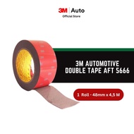 3M AFT Acrylic Foam Tape 5666 tebal: 1.1 mm size: 48 mm x 4.5 m (Double Tape Mobil)