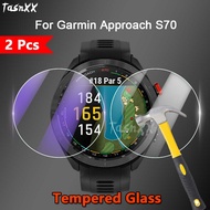 1/2/3/5 PCS For Garmin Approach S70 42 47 mm SmartWatch Ultra Slim Clear / Anti Purple Light 2.5D Tempered Glass Screen Protector Film