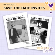 Save the Date Minimalist Wedding Invitation | BCrafts