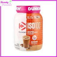 Dymatize x Dunkin ISO100 水解100%分離乳清蛋白粉 卡布奇諾味 1.36磅 ( 620 克) [平行進口] 此日期前最佳:2027年02月28日