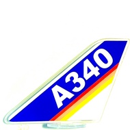 R RBF Out Of Print A340 tail 12x16cm Airplane A1216-T-A340