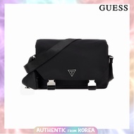 Guess FOR MEN BAG CROSSBODY BAG ROMA FLAP MESSENGER_BLACK