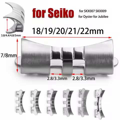 18/19/20/21/22mm Stainless Steel Strap Connectors for Seiko SKX007 SKX009 for Oyster for Jubilee Cur