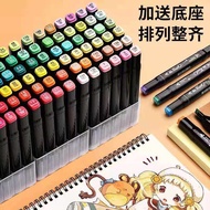 100 สีชุดปากกา MARKER อะนิเมะ การ์ตูน 48 สี TOUCH a น้ำมัน ปากกาหัวปลายคู่สีแดงหมึกสีดำสำหรับอุปกรณ์