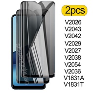 2PCS for VIVO V2042 V2043 V2026 tempered glass film Privacy Screen Protecto V2027 V2029 V2036 V2038 