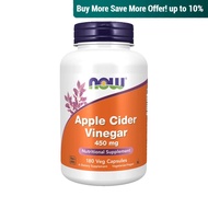NOW Foods, Apple Cider Vinegar- 450 mg, 180 Caps