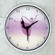 Studio Tarian Balet Jam Dinding Gim Yoga Jam Kreatif Fesyen Senyap Ruang Tamu Bilik Tidur Jam Dindin