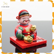 Xi Xon Decor - The God of Wealth Swaying Car Decoration–God of Fortune Statue Taplo–Car Decorations 
