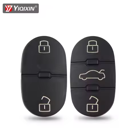 YIQIXIN 2/3 Buttons Key Case Pad For Audi A2 A3 A4 A6 A8 TT B6 RS4 Allroad Quattro Car Key Shell Rub