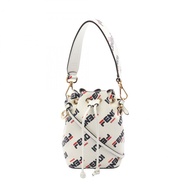 FENDI FILA Mini Montresor 單肩斜背包 8BS010 白色皮革 二手