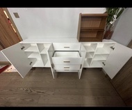 白色儲物櫃 組合櫃 儲物櫃連抽屜