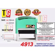 SAME DAY SHIP  (READY STOCK) 4913 TRODAT ( 6 Baris ) Printy Selfink Stamp (with ink)
