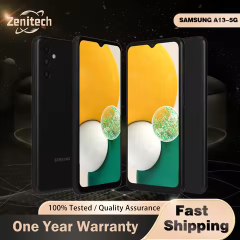 Original Samsung Galaxy A13 A136U 5G Mobile Phone 6.5" 4GB RAM 64GB ROM Triple Cameras CellPhone Oct