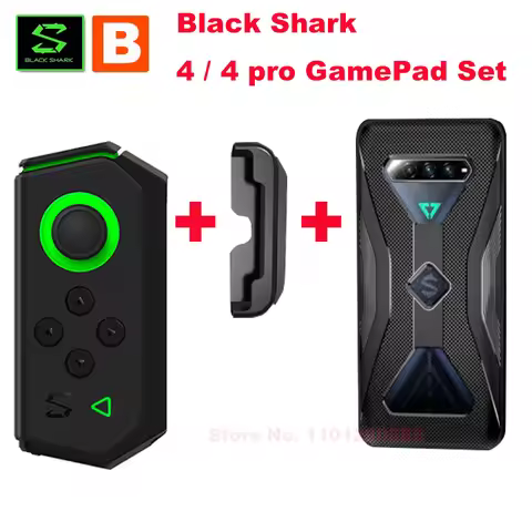 Original Black Shark 4 Pro / 4 / 4S / 5RS Gamepad Left Hand H66L + Rail silicone Case Camera protect