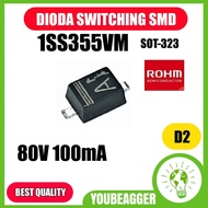 Switching Diode A 1SS355VM 80v 100mA 4nS Diode 0.1A 1SS355 mark A Diode ROHMOriginal