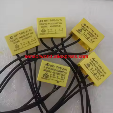3PCS X ,AD MXY TYPE-X2Y2 0.22UF X2K +2 X 2200PF Y2M / X2Y2 0.33UF 300V 0.33UF*2K+2* 3300PF 3soft lea