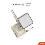 Ukiki CCC&มอก. Powerbank รุ่น K06 10000mAh 3-in-1 PD22.5W Wireless 15W สายในตัว ขนาดกะทัดรัด