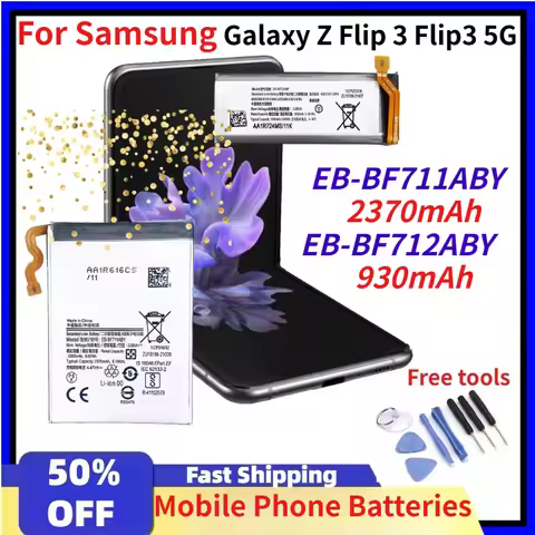New EB-BF711ABY EB-BF712ABY Mobile Phone Batteries for Samsung Galaxy Z Flip 3 Flip3 5G SM-F711B/F71
