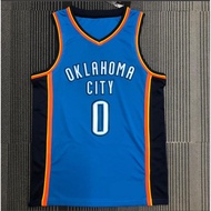 [Hot pressed]Oklahoma City Thunder Basketball Jersey With LOGO Williams Westbrook Holmgren Alexander