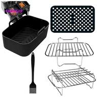 6 PCS Air Fryer Accessories Set for  Foodi AF300UK AF400UK, Tower T17088, Instant  Dual Zone Deep 7.