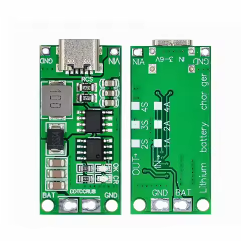 Multi-Cell 2S 3S 4S Type-C To 8.4V 12.6V 16.8V Step-Up Boost LiPo Polymer Li-Ion Charger 7.4V 11.1V 