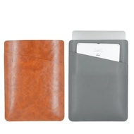 ❦❃❦  Double layer large Space PU Leather Laptop Bag Sleeve For Macbook Air 13.3 Pro 14 15 16 MateBook Lenovo Thinkpad