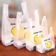 50/100pcs S / M / L size smiley face plastic bag smiley face printed transparent bag
